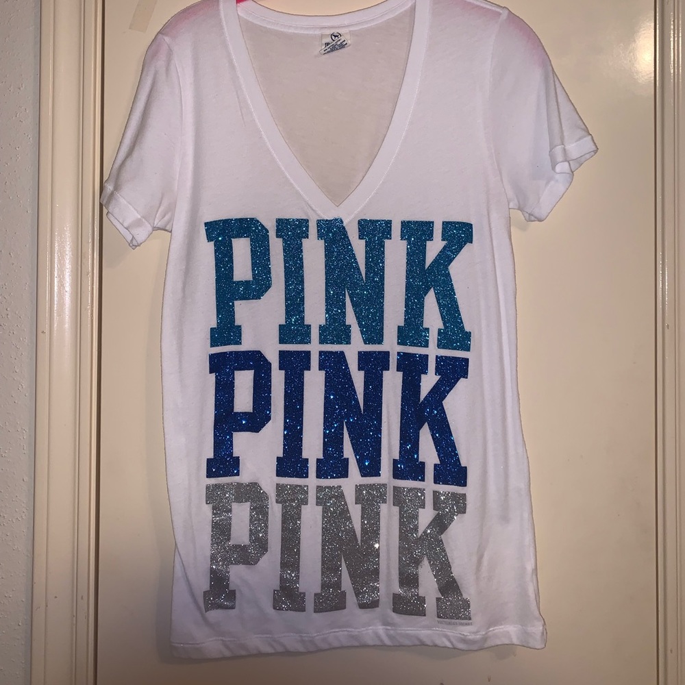 PINK VS Glitter Top